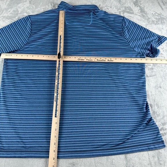 Tommy Bahama Striped Polo Shirts Mens XXXL TTTG Blue Preppy Resortwear Old Money - Picture 6 of 6